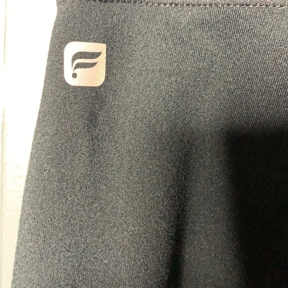 FABLETICS Mid-Rise Mesh Black Capri - Picture 6 of 10